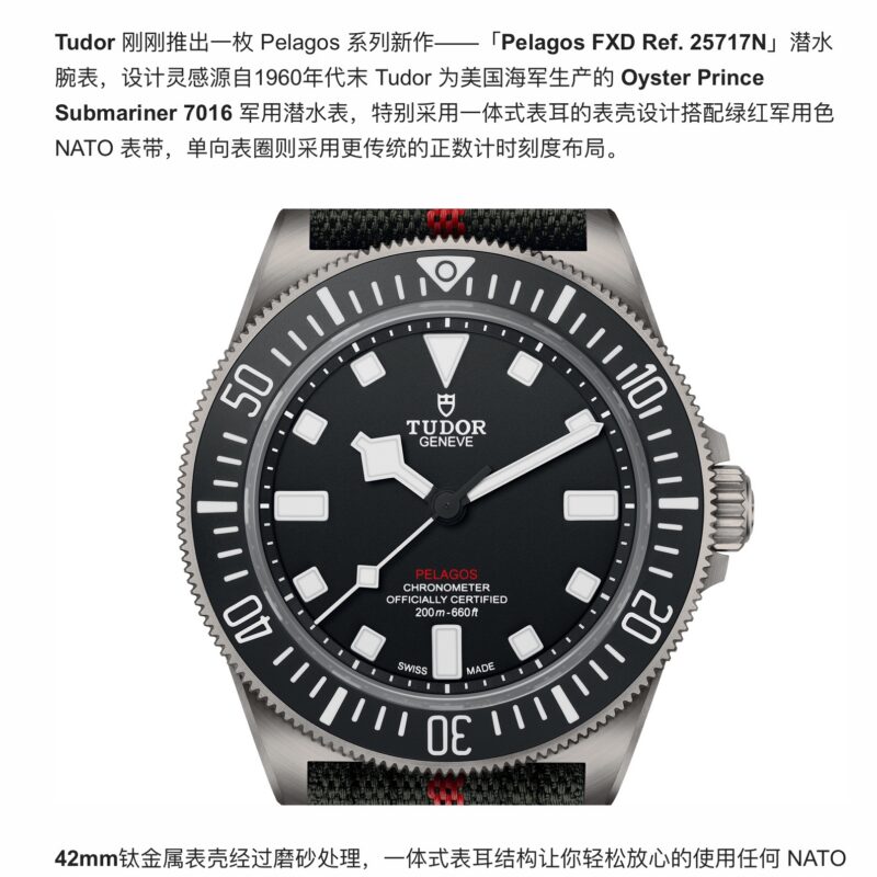 Tudor Submariner 25717N Smoked