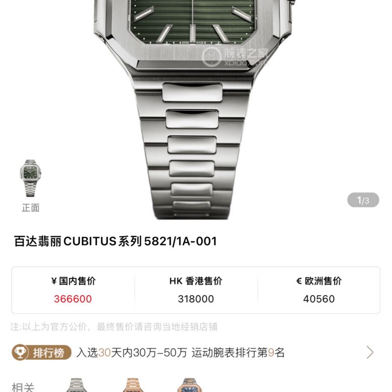 Patek Philippe Watch Reference Pending