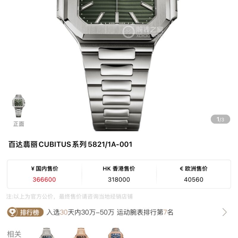 Patek Philippe Watch 5821