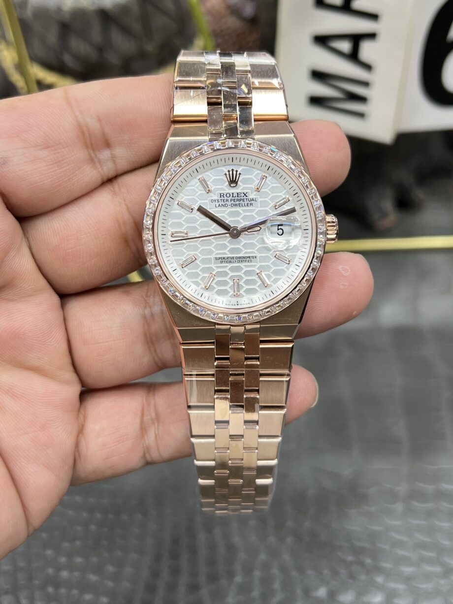 Rolex Watch 7135 Rose Gold