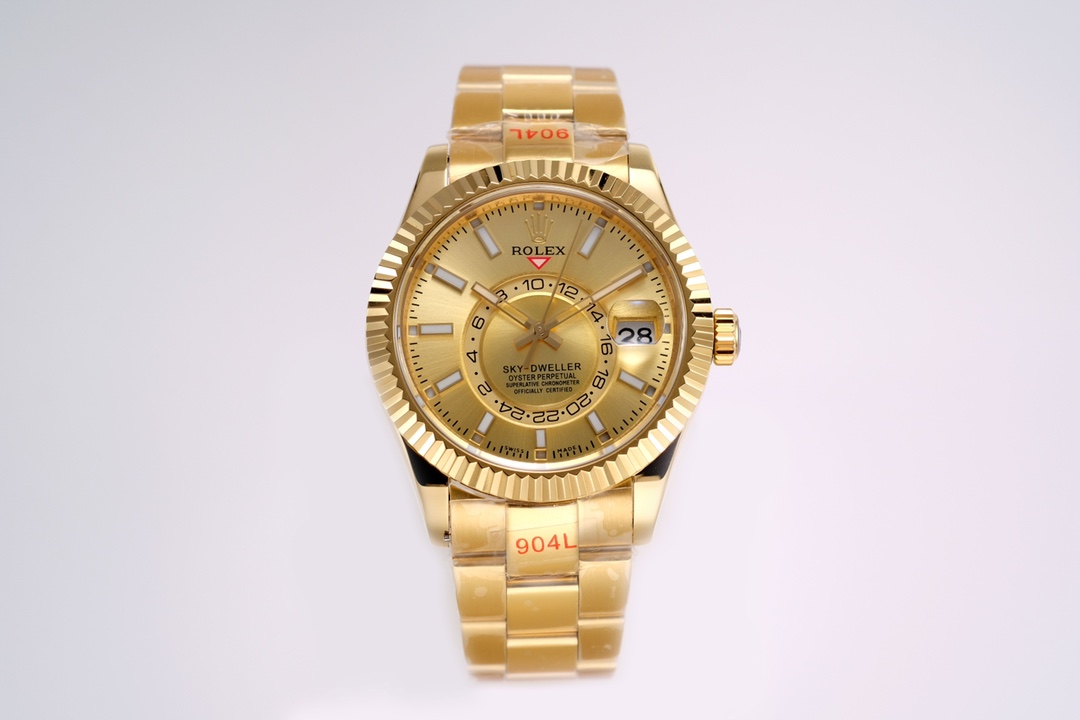 Replica Rolex Sky-Dweller Champagne Dial 42mm 336938 - Image 4