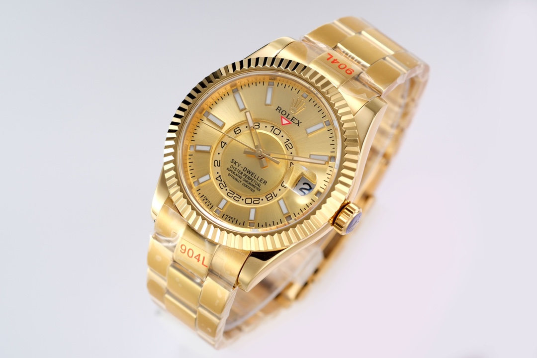 Replica Rolex Sky-Dweller Champagne Dial 42mm 336938 - Image 6