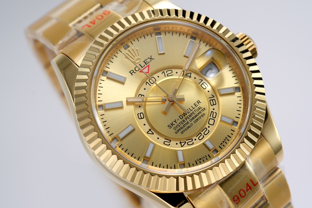 Replica Rolex Sky-Dweller Champagne Dial 42mm 336938 - Image 7