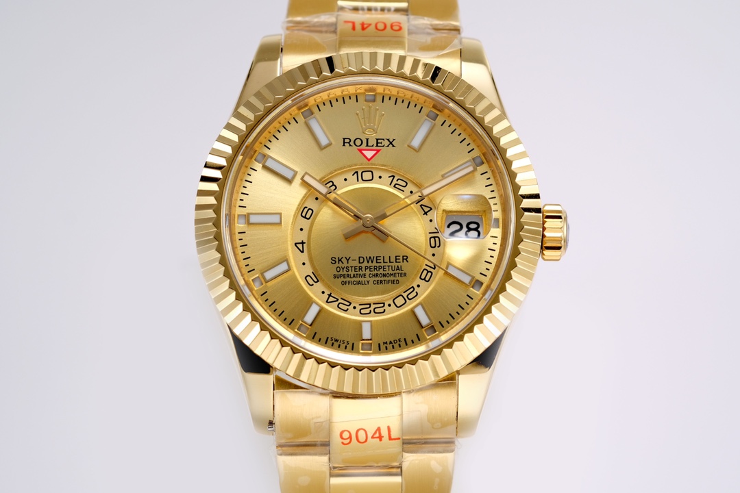 Replica Rolex Sky-Dweller Champagne Dial 42mm 336938 - Image 8