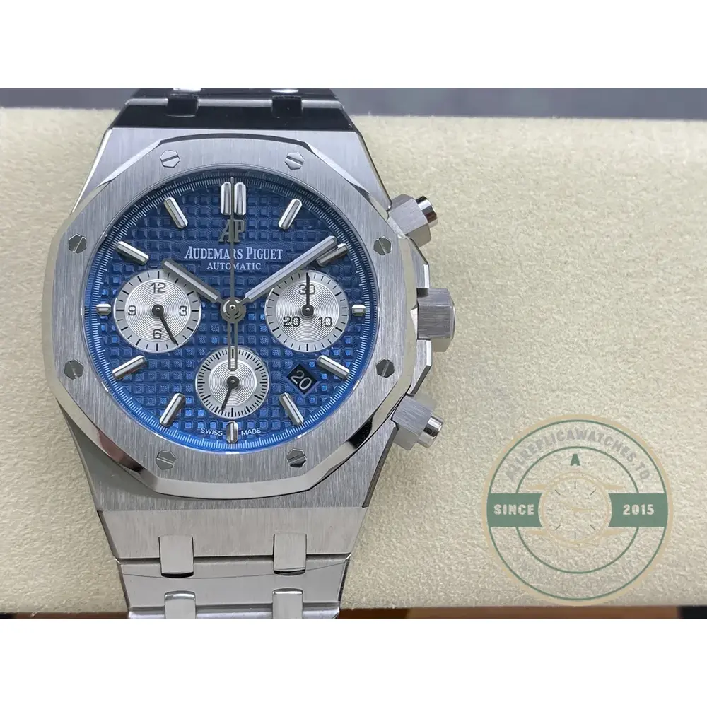 Replica Audemars Piguet Royal Oak Blue, 41 mm Ref. 26331ST.OO.1220ST.01 - Image 5