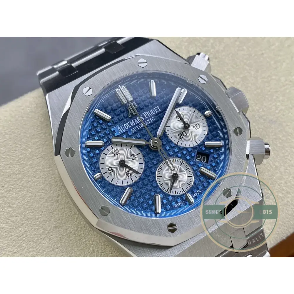 Replica Audemars Piguet Royal Oak Blue, 41 mm Ref. 26331ST.OO.1220ST.01 - Image 7