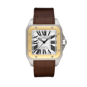 Clone Cartier Santos 100 Silve & Yellow Gold W20072X7