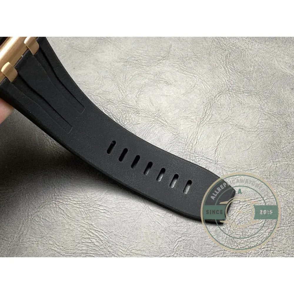 Replica Audemars Piguet Royal Oak Offshore Black Tapisserie Gold Dial 44mm 26401RO.OO.A002CA - Image 7