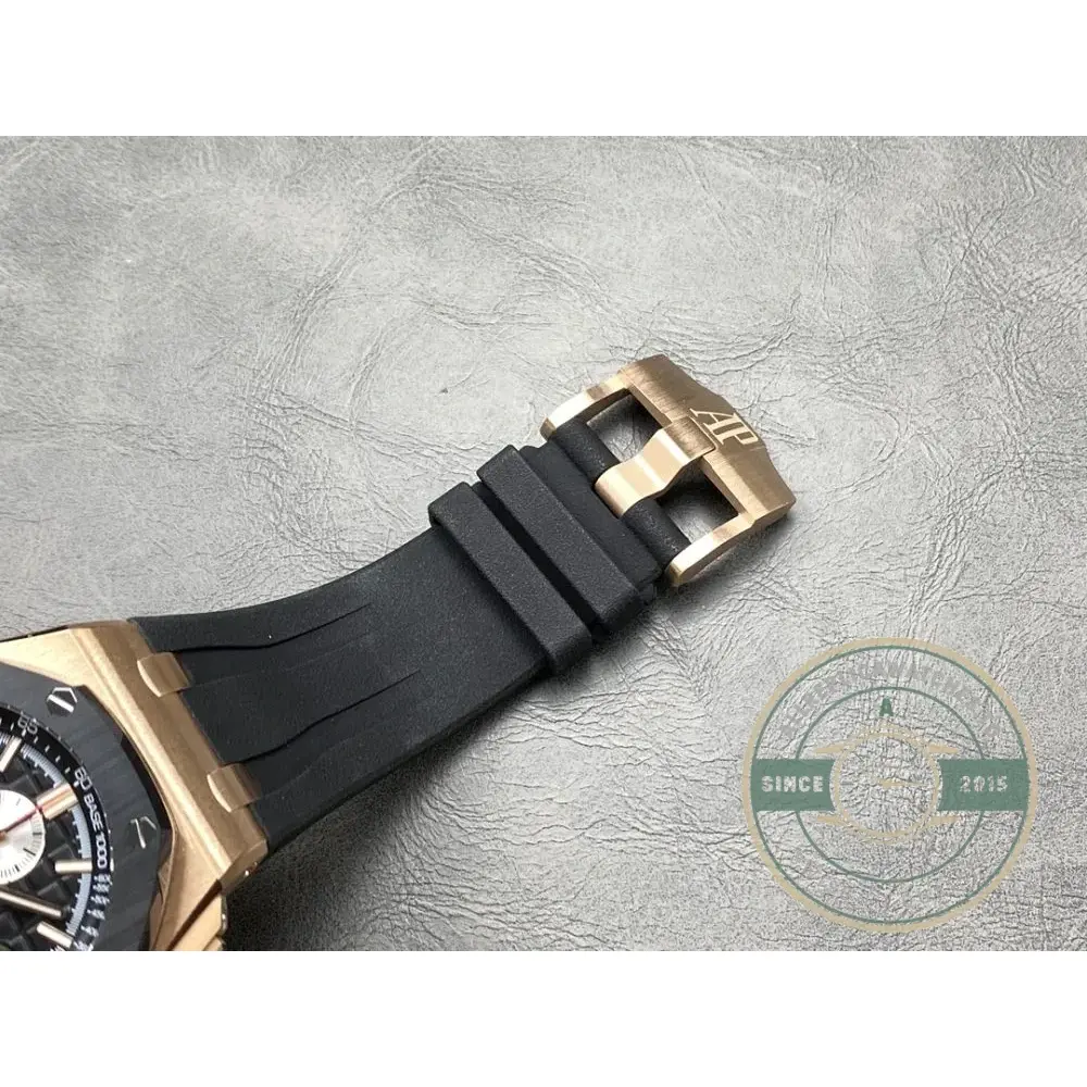Replica Audemars Piguet Royal Oak Offshore Black Tapisserie Dial 44mm 26401RO.OO.A002CA - Image 6