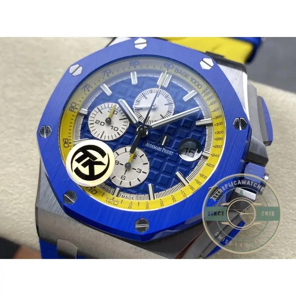 Replica Audemars Piguet Royal Oak Offshore Blue Dial 44mm 26400SO.OO.A057CA.01 - Image 8