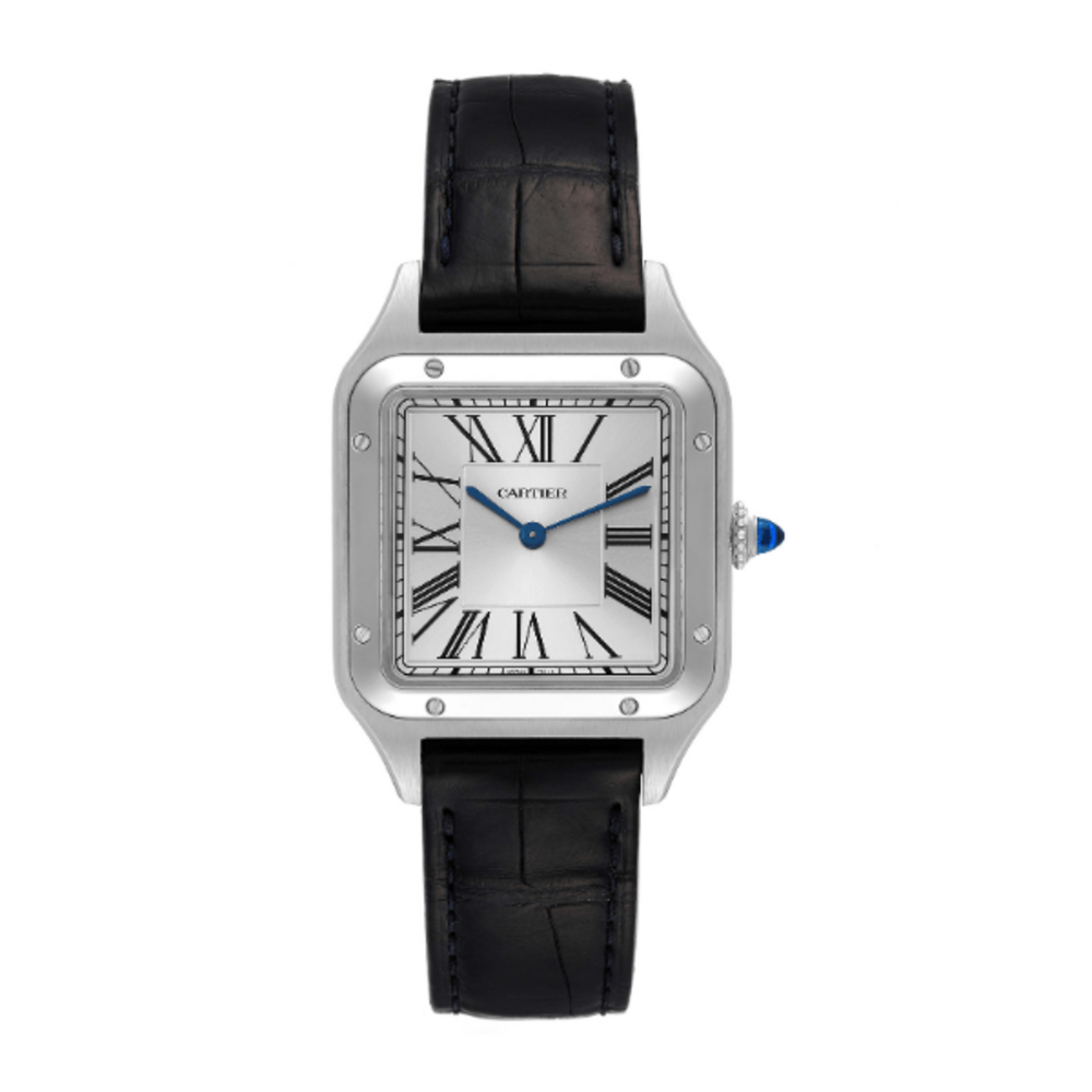 Replica Cartier Santos Dumont Silver Dial WSSA0023
