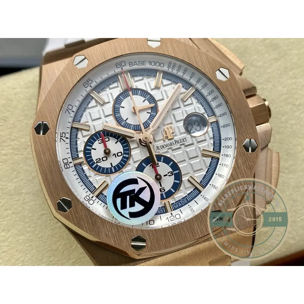 Super Clone Audemars Piguet Royal Oak Offshore White Gold Dial 44mm 26408OR.OO.A010CA.01 - Image 2