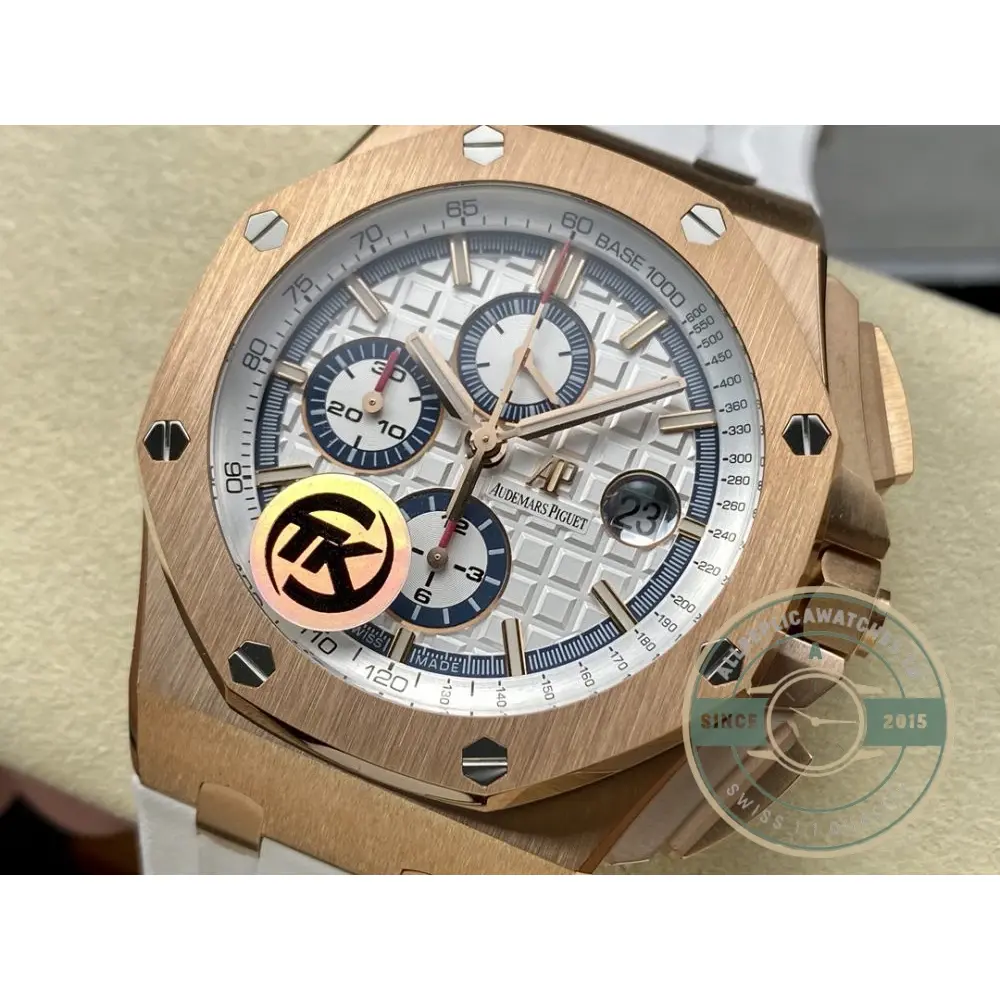 Super Clone Audemars Piguet Royal Oak Offshore White Gold Dial 44mm 26408OR.OO.A010CA.01 - Image 3