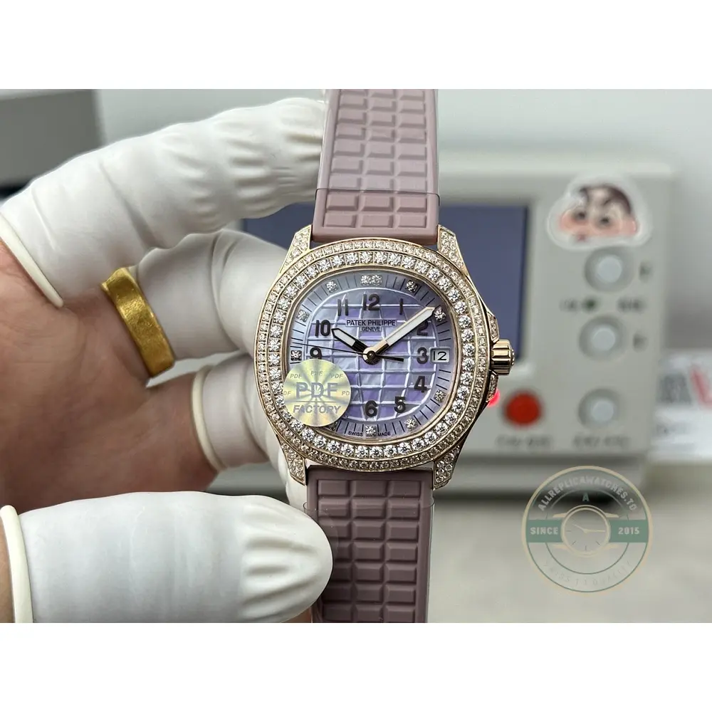 Aquanaut 5069G-011 Replica Luce Travel Time 35.6 mm White Gold - Image 6