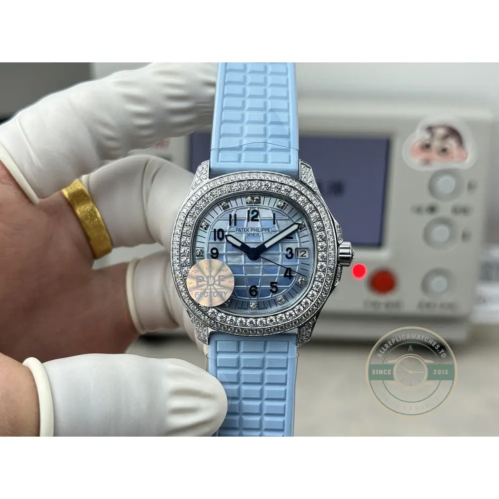Aquanaut 5069G-011 Replica Luce Travel Time 35.6 mm White Gold - Image 5