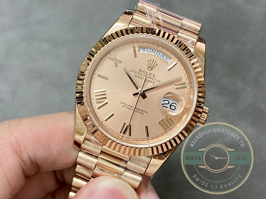 Replica Rolex Day-Date 40mm 228235 Sundust dial - Image 7