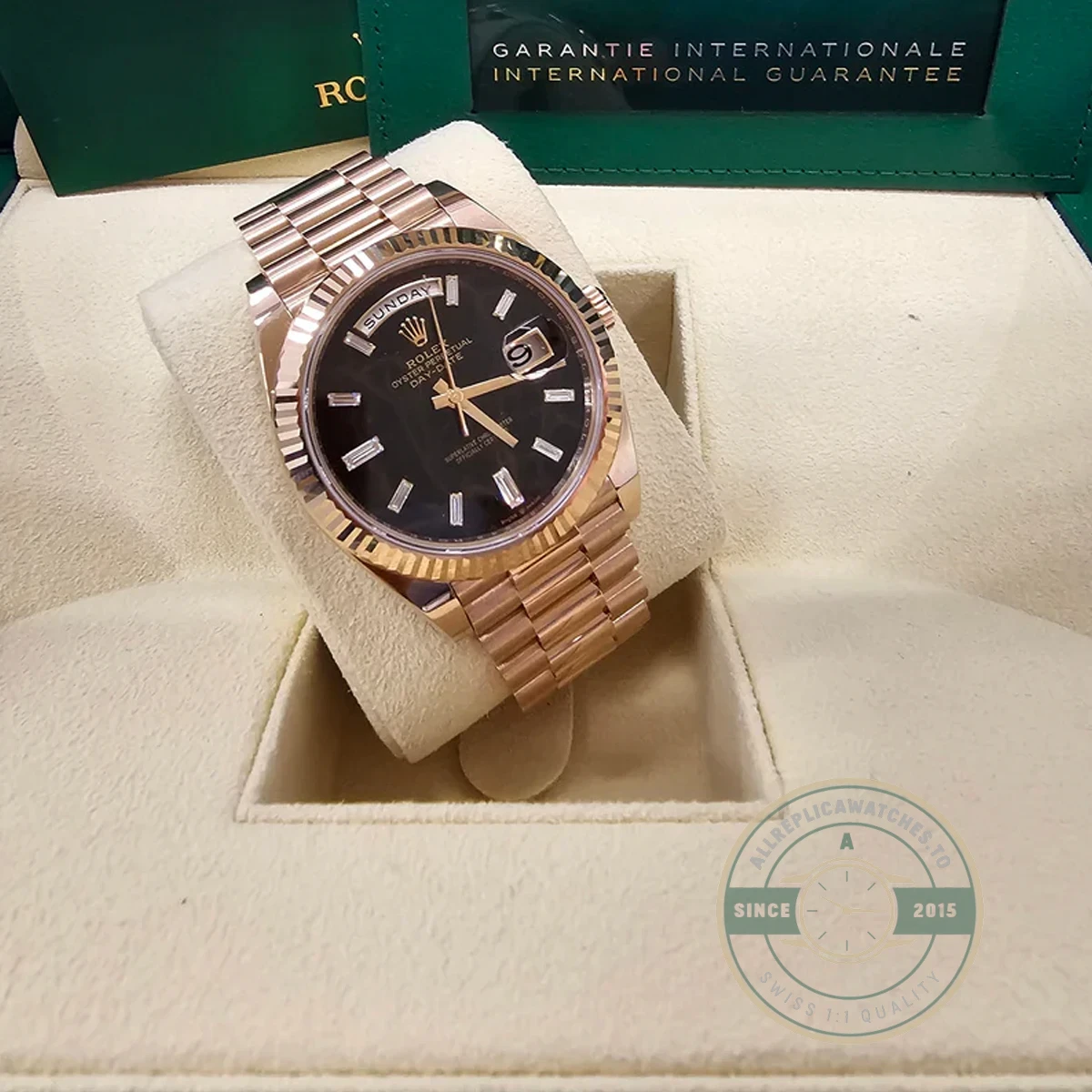 Rolex 228235-0045 Day-Date 40 Everose Eisenkiesel - Image 8