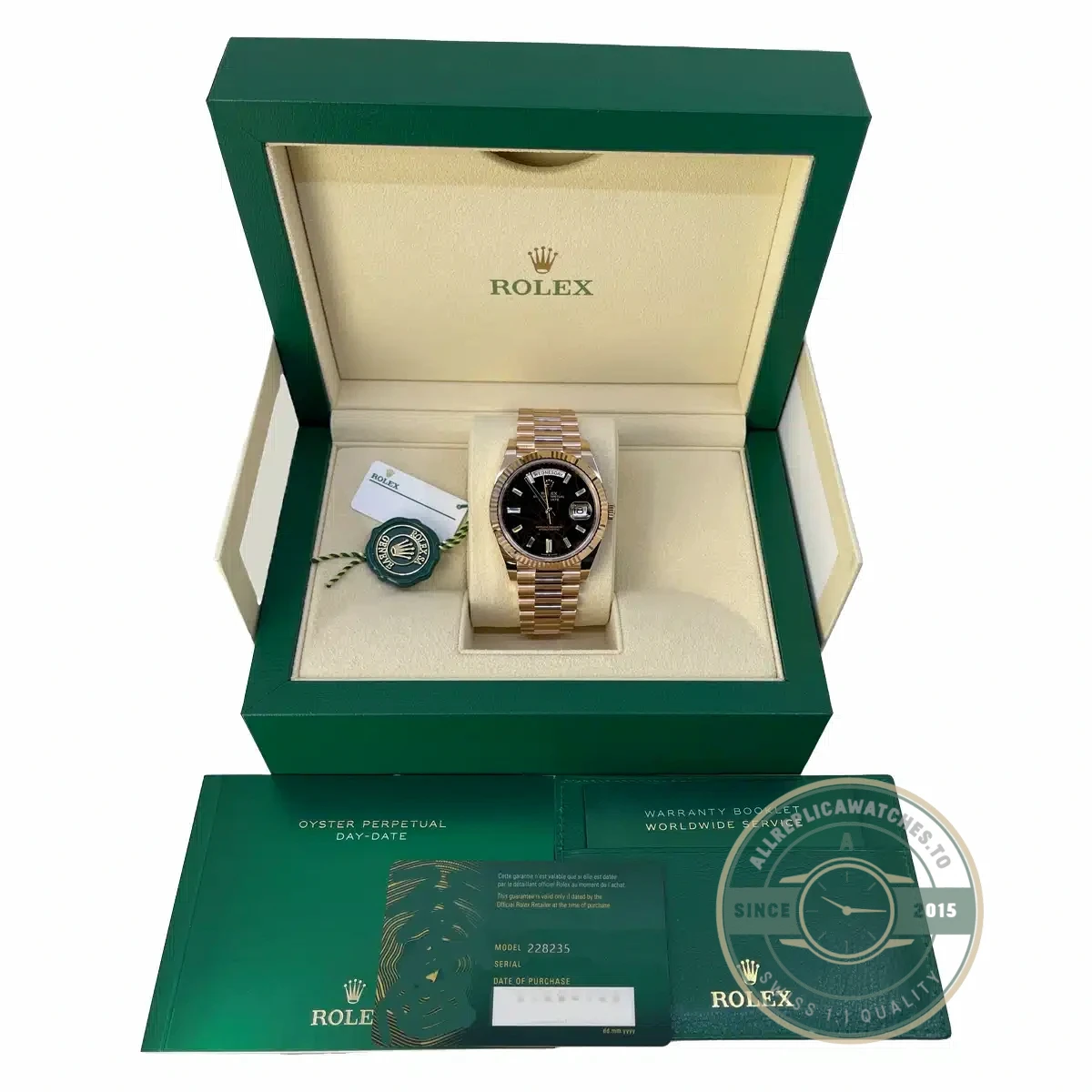 Rolex 228235-0045 Day-Date 40 Everose Eisenkiesel - Image 2