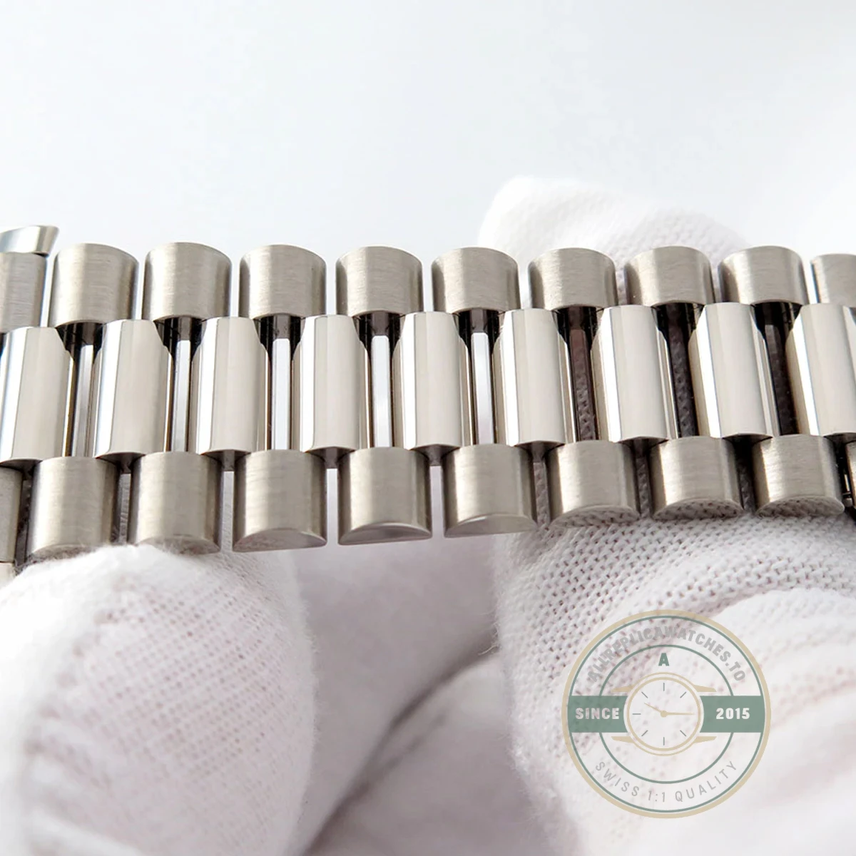 Rolex 228239-0003 Day-Date 40 White Gold Silver Baguette - Image 7