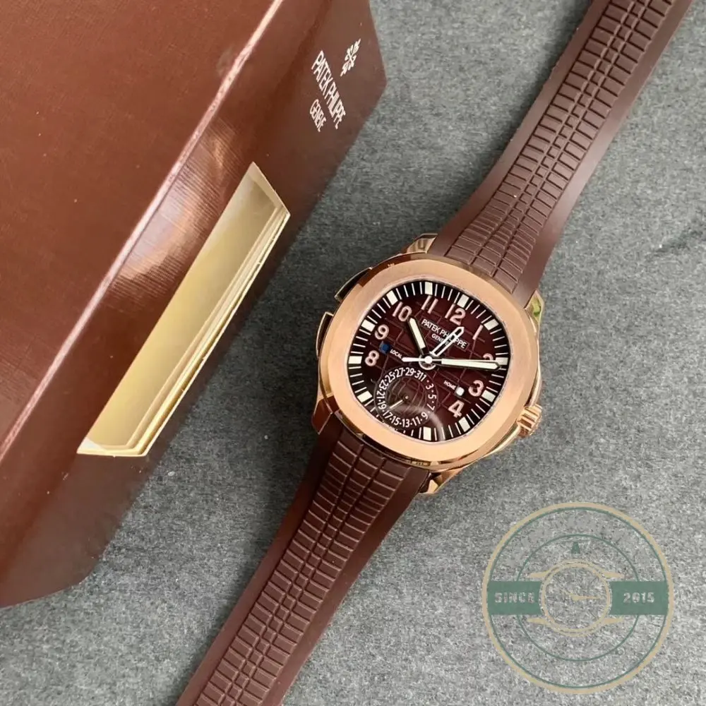 Replica Aquanaut 5164R-001 Patek Philippe Travel Time 40.8 mm, Rose gold - Image 2