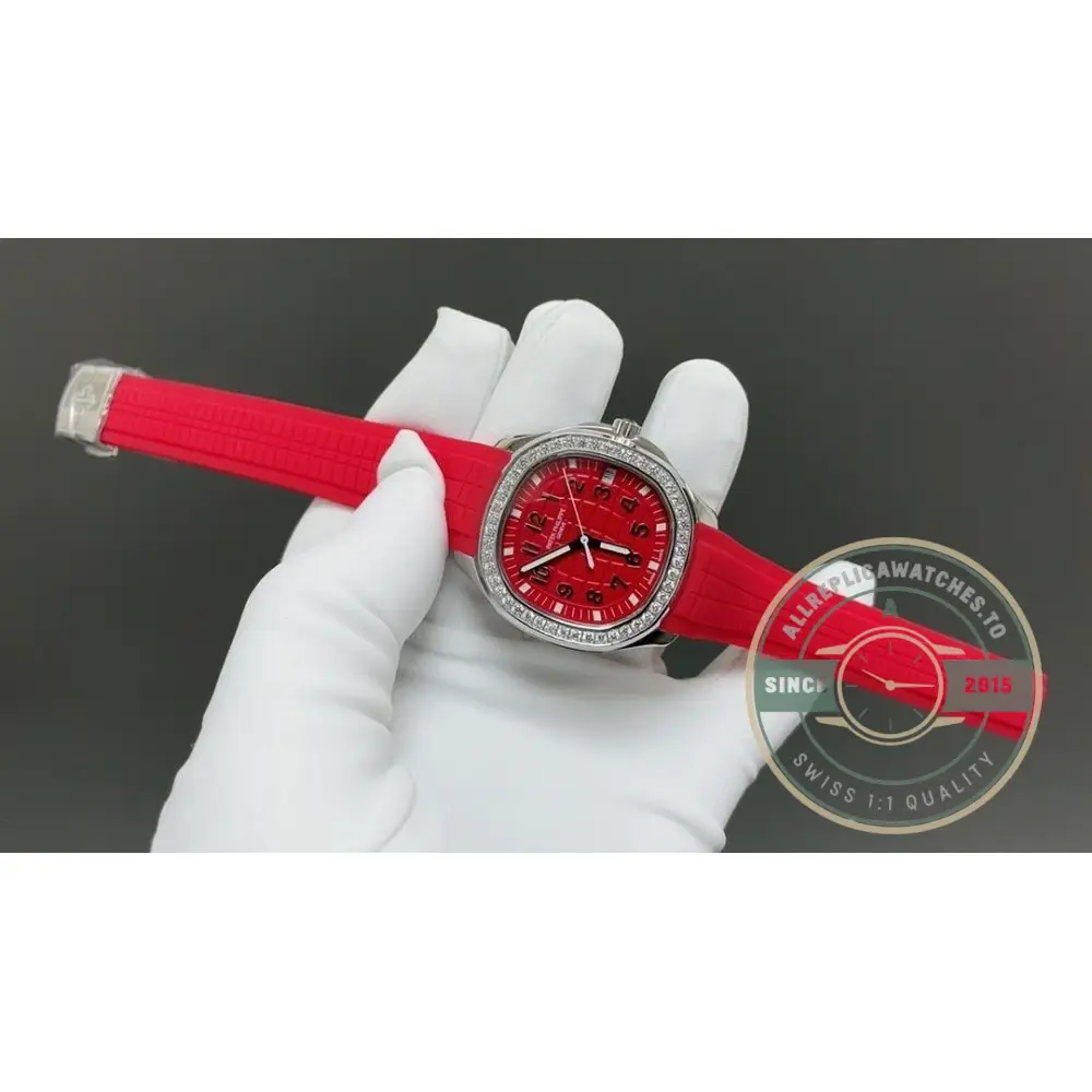 Replica Aquanaut 5267/200A-011 Patek Philippe Luce 38.8 mm, Steel, Red Dial - Image 2