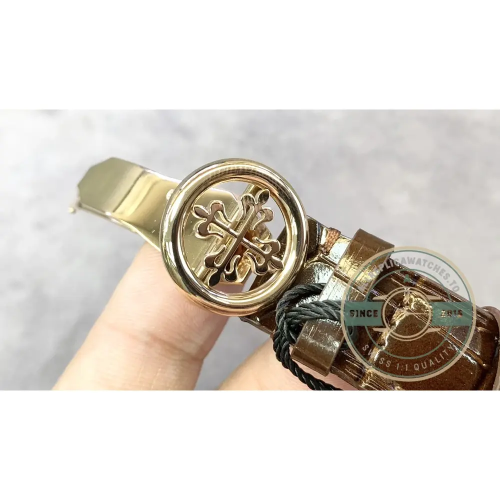 Replica Patek Calatrava Officer 5153R-001 Rose Gold 38mm - Image 6