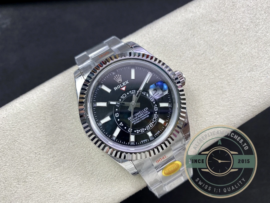 Replica Rolex Sky-Dweller m326934 42mm Black Dial - Image 7