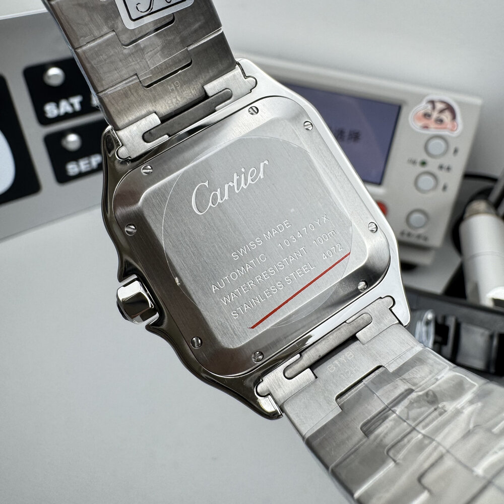 Replica Cartier Santos Silver & Yellow Gold W2SA0016 - Image 4