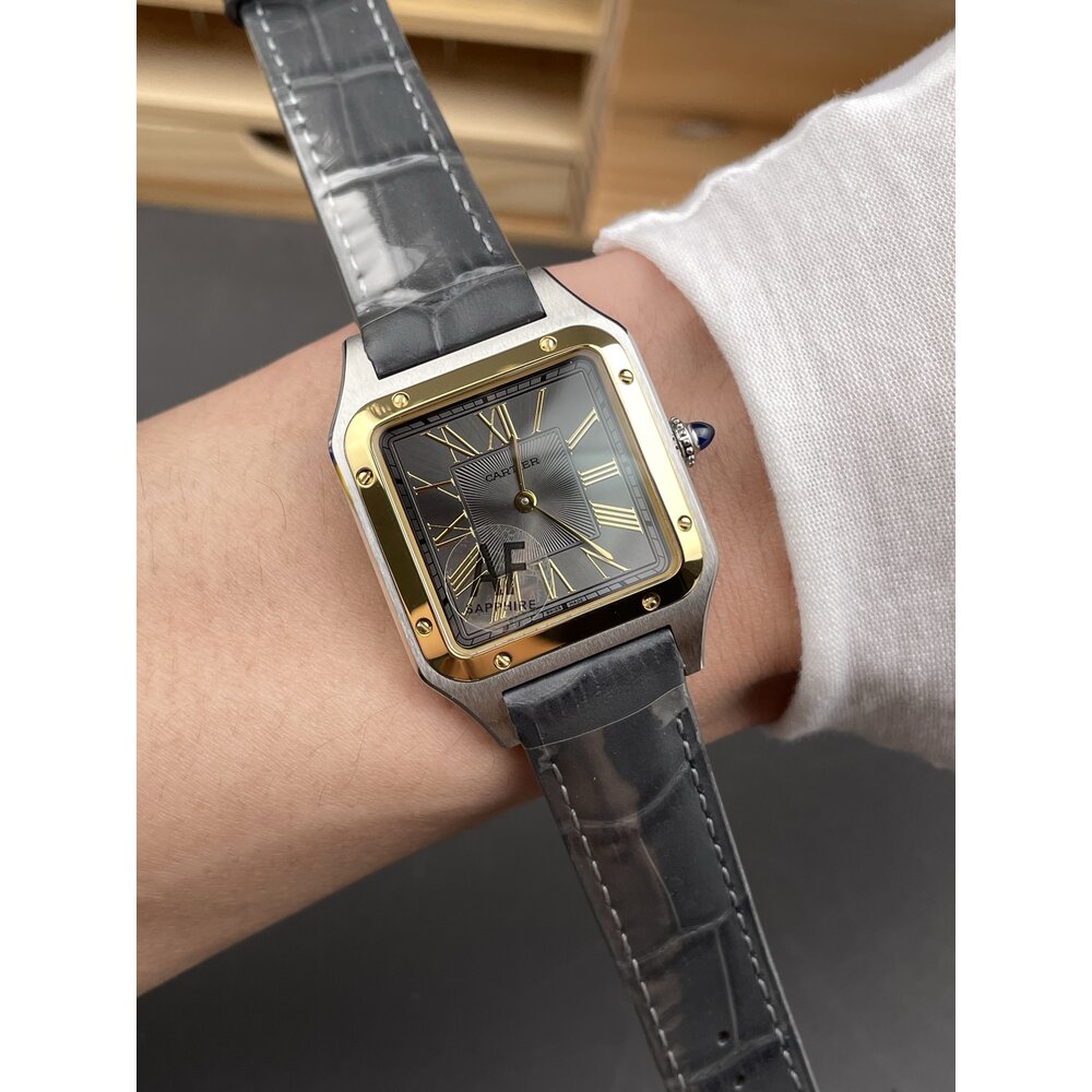 Replica Dumont Large Steel Yellow Gold 43 mm W2SA0028 - Image 3