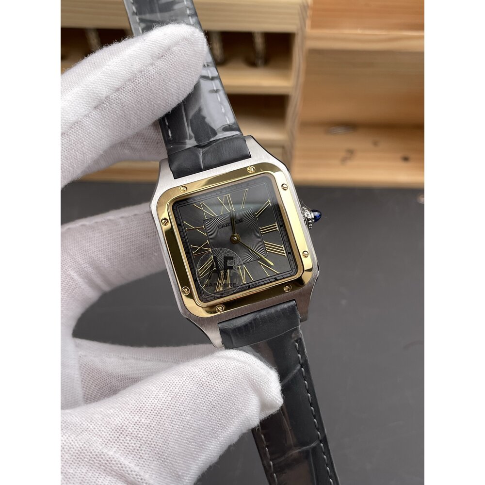 Replica Dumont Large Steel Yellow Gold 43 mm W2SA0028 - Image 4