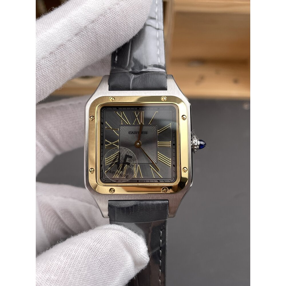 Replica Dumont Large Steel Yellow Gold 43 mm W2SA0028 - Image 8