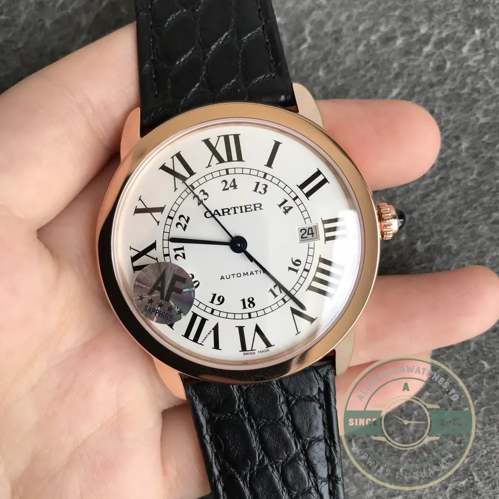 Replica Cartier Ronde Solo Rose Gold 42mm w6701009 - Image 8