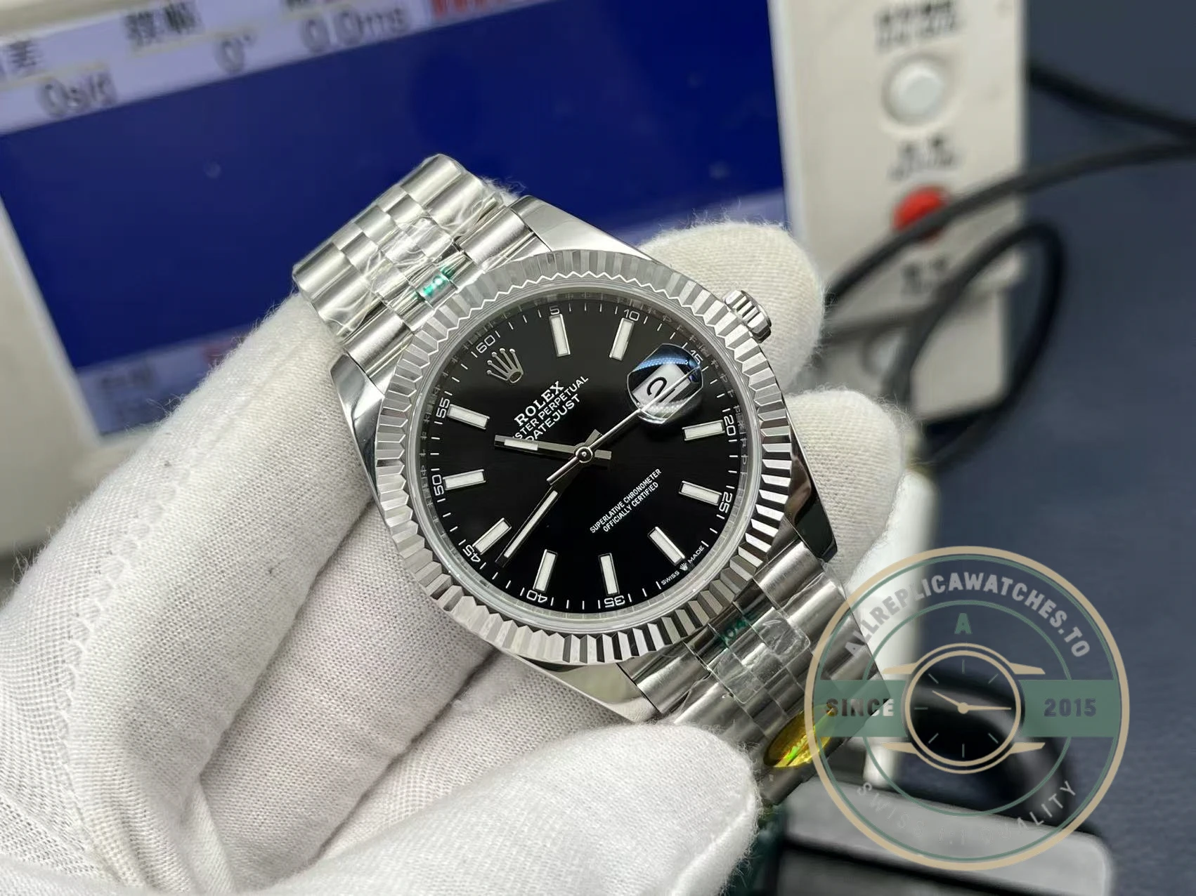 Replica Datejust 41 Black Dial Jubilee Bracelet 126334 - Image 2