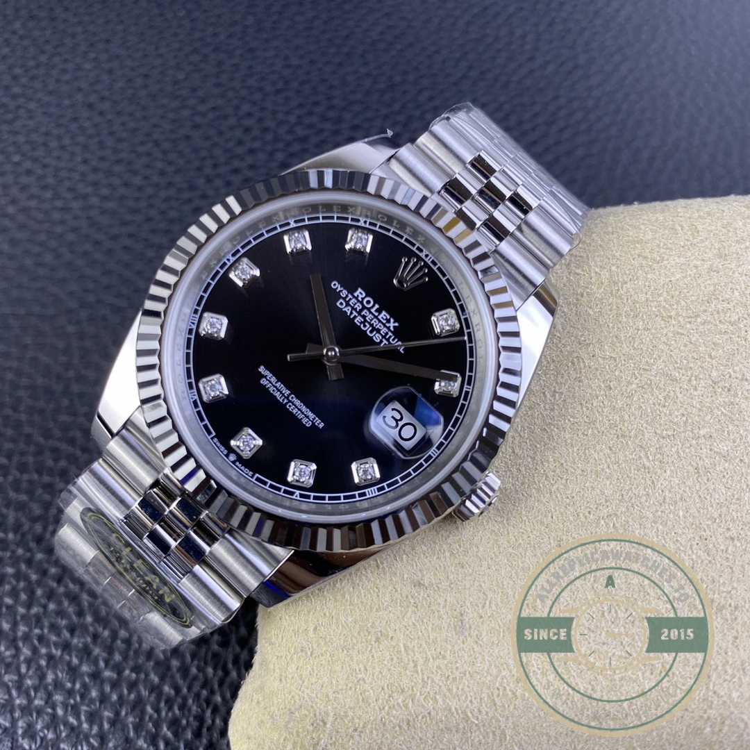 Replica DateJust Black Diamond Dial 41mm 126334 Jubilee - Image 3