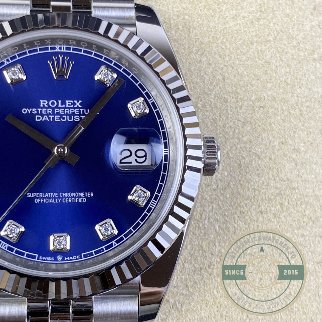 Replica Datejust Blue Diamond Dial 41mm 126334 - Image 6
