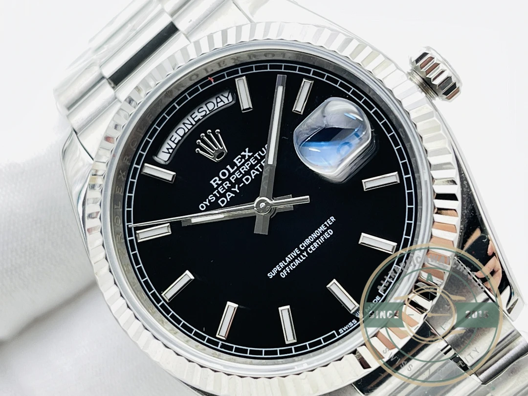 Replica Day-Date 40mm Platinum Black Dial 228236 - Image 3