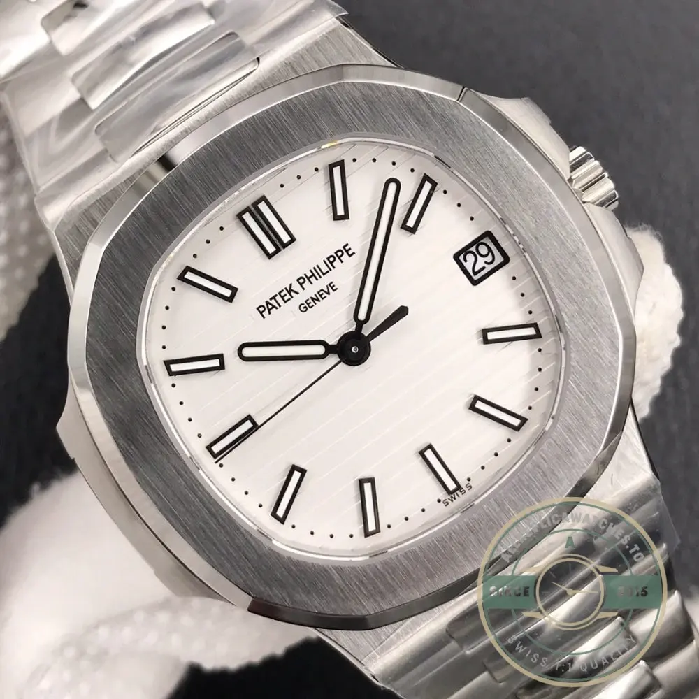 Replica Nautilus 5711/1A-011 Patek Philippe 40 mm, Stainless Steel, White Dial - Image 5