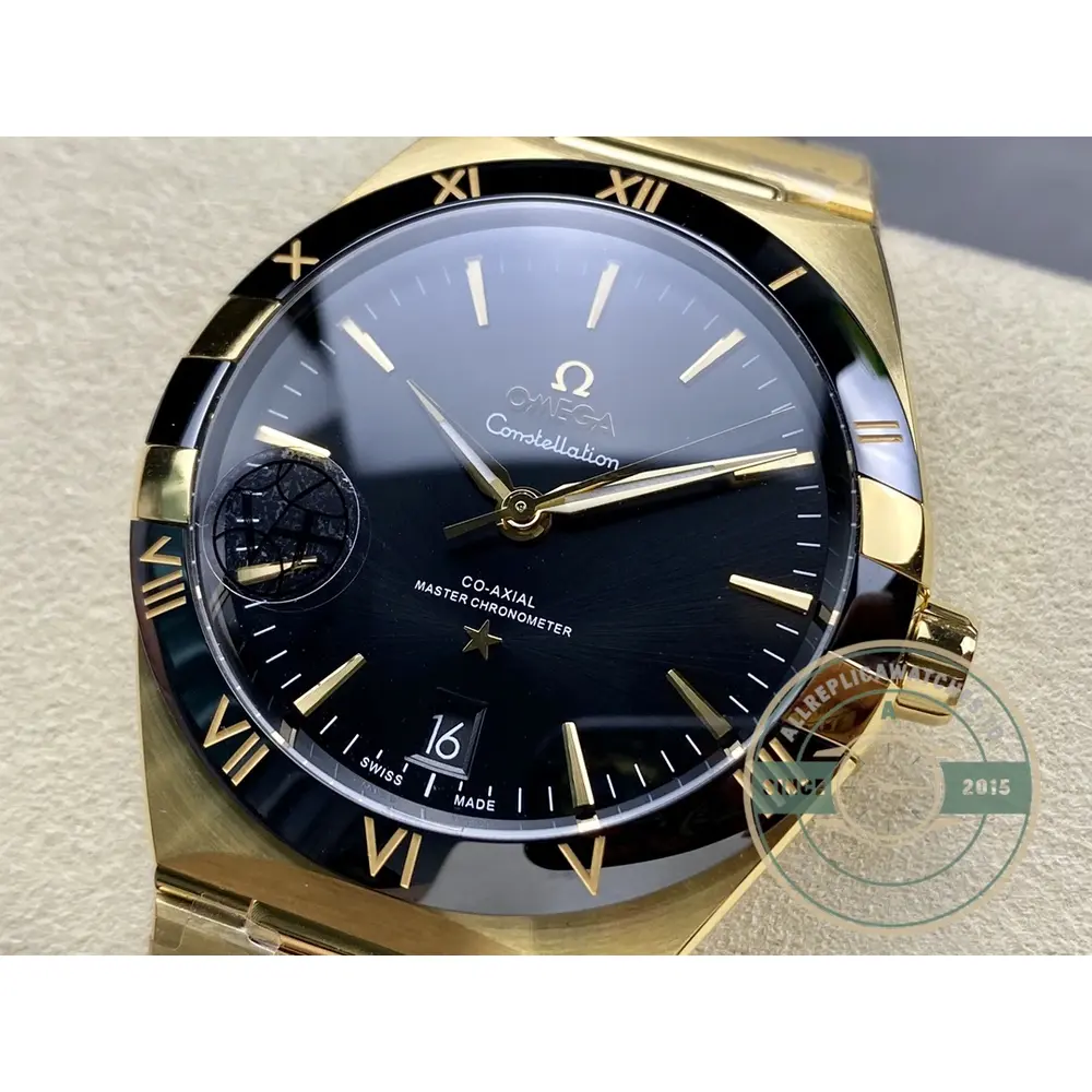 Replica Omega Constellation Gold, Black Dial 41mm 131.63.41.21.01.001 - Image 8
