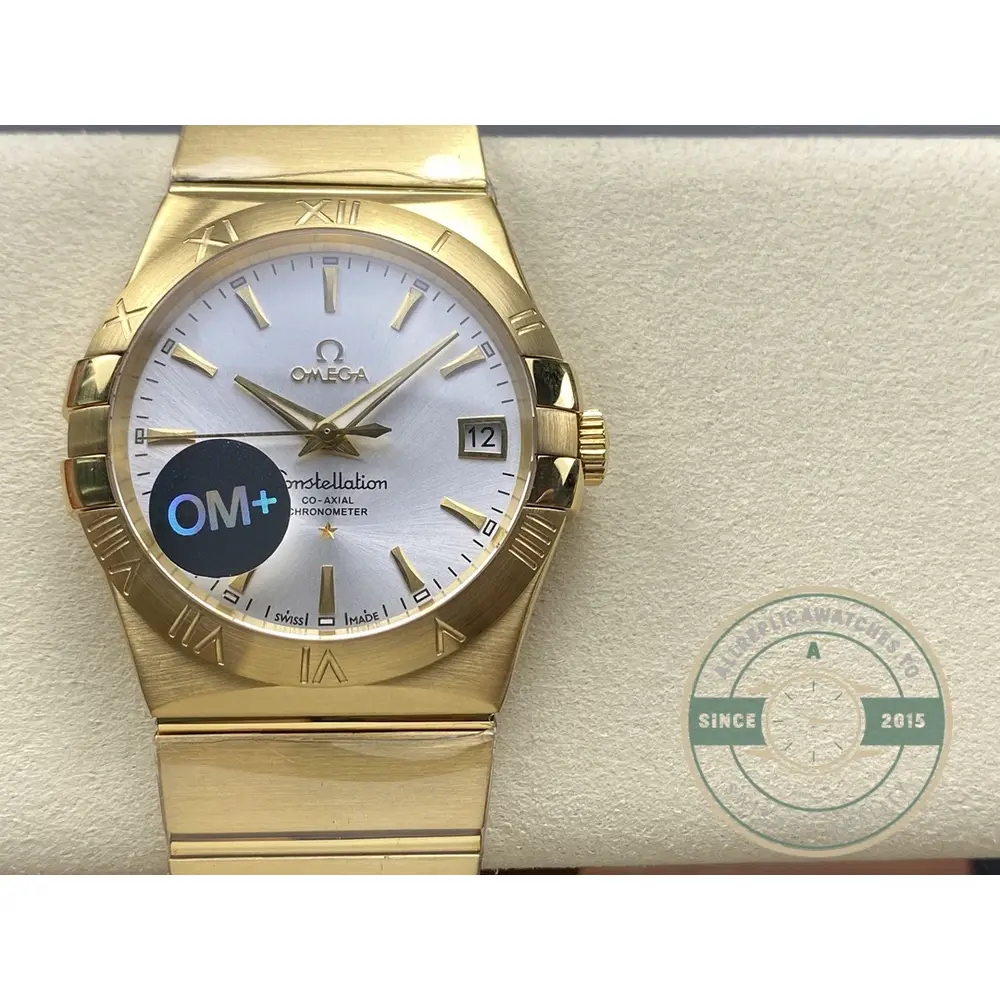 Replica Omega Constellation Gold, Silver 38mm 123.50.38.21.02.002 - Image 5
