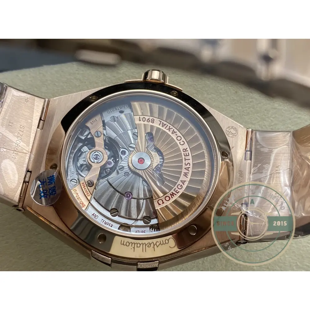 Replica Omega Constellation Rose, Blue Dial 41mm 131.63.41.21.03.001 - Image 7