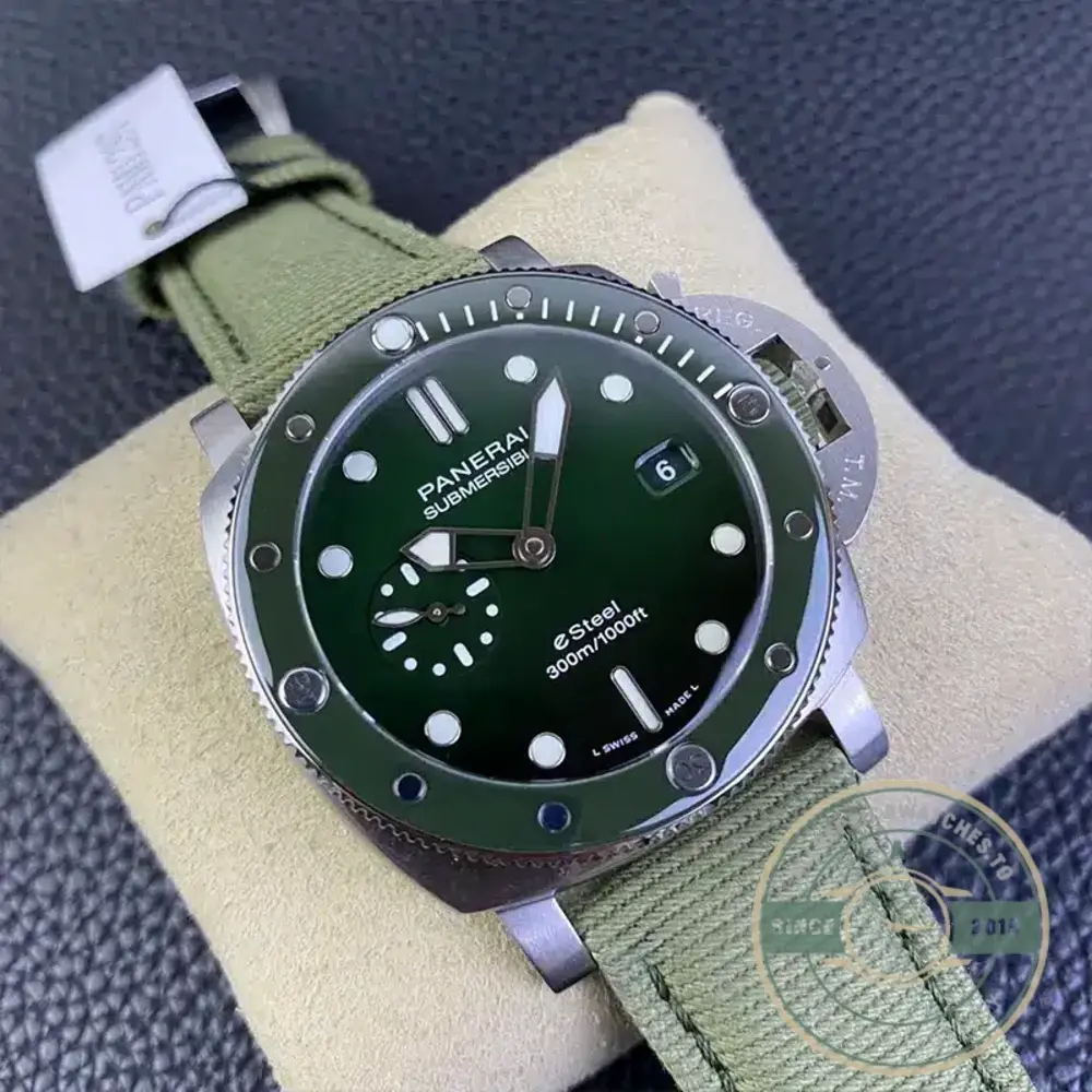 Replica Panerai Submersible PAM1287 QuarantaQuattro Verde Smeraldo - Image 3