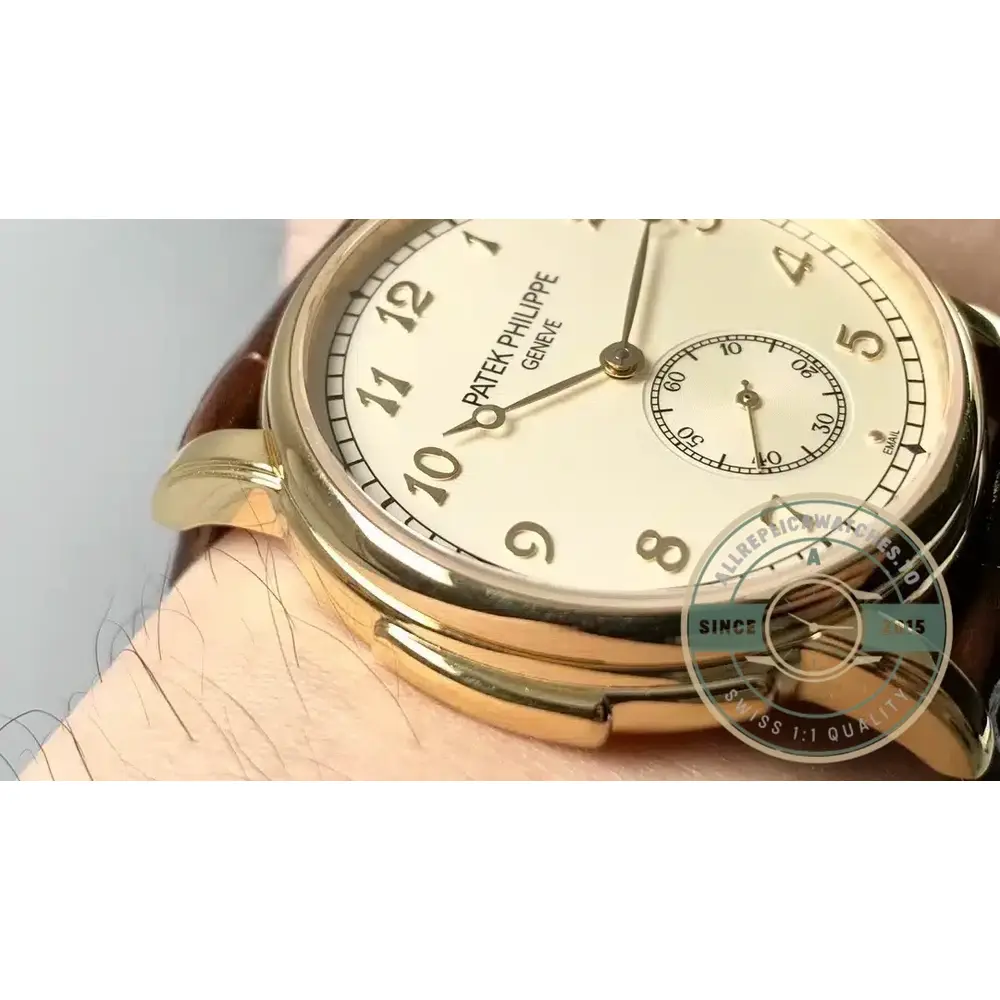 Replica Patek Philippe 5078 40 mm, Yellow Gold Plated - Image 4
