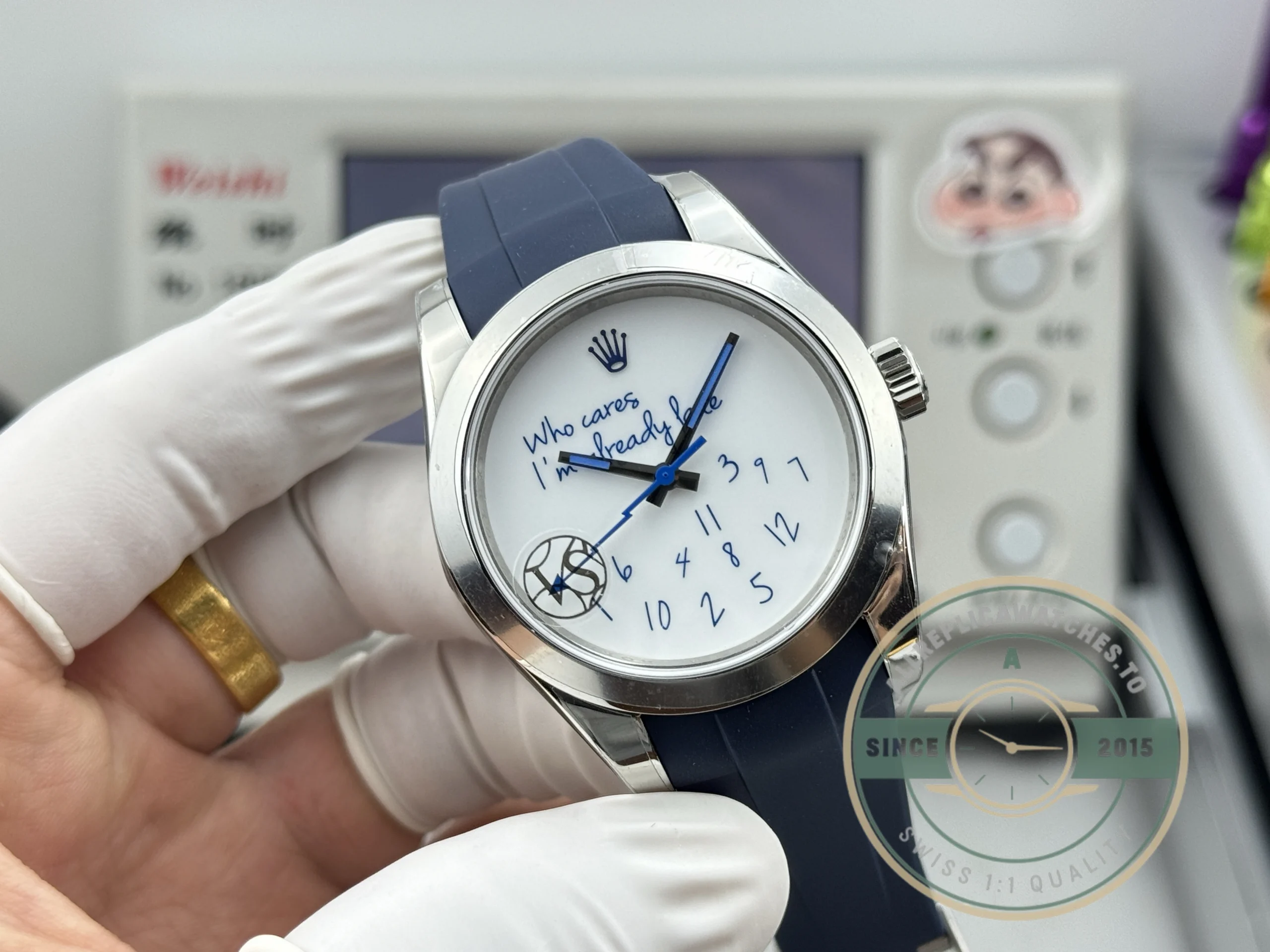 Replica Rolex Datejust 41mm 116300 Who Cares I'm Already Late - Image 2