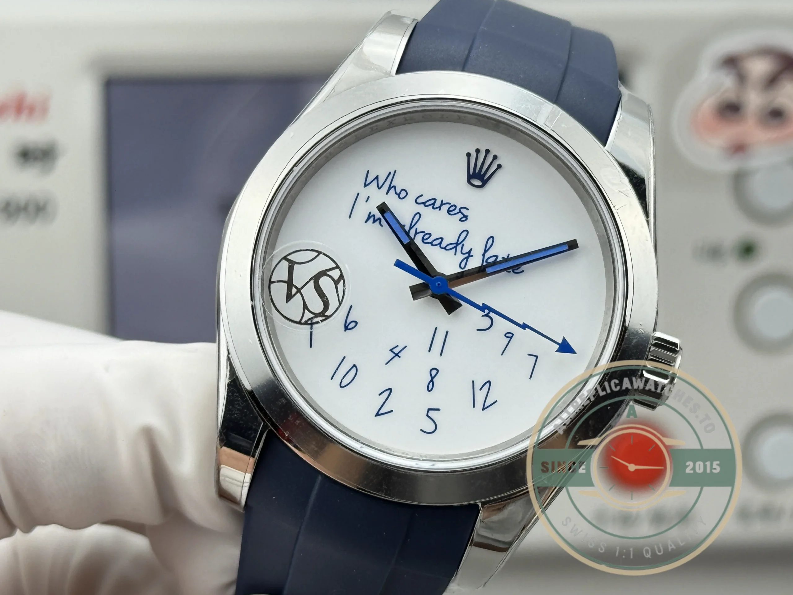 Replica Rolex Datejust 41mm 116300 Who Cares I'm Already Late - Image 4