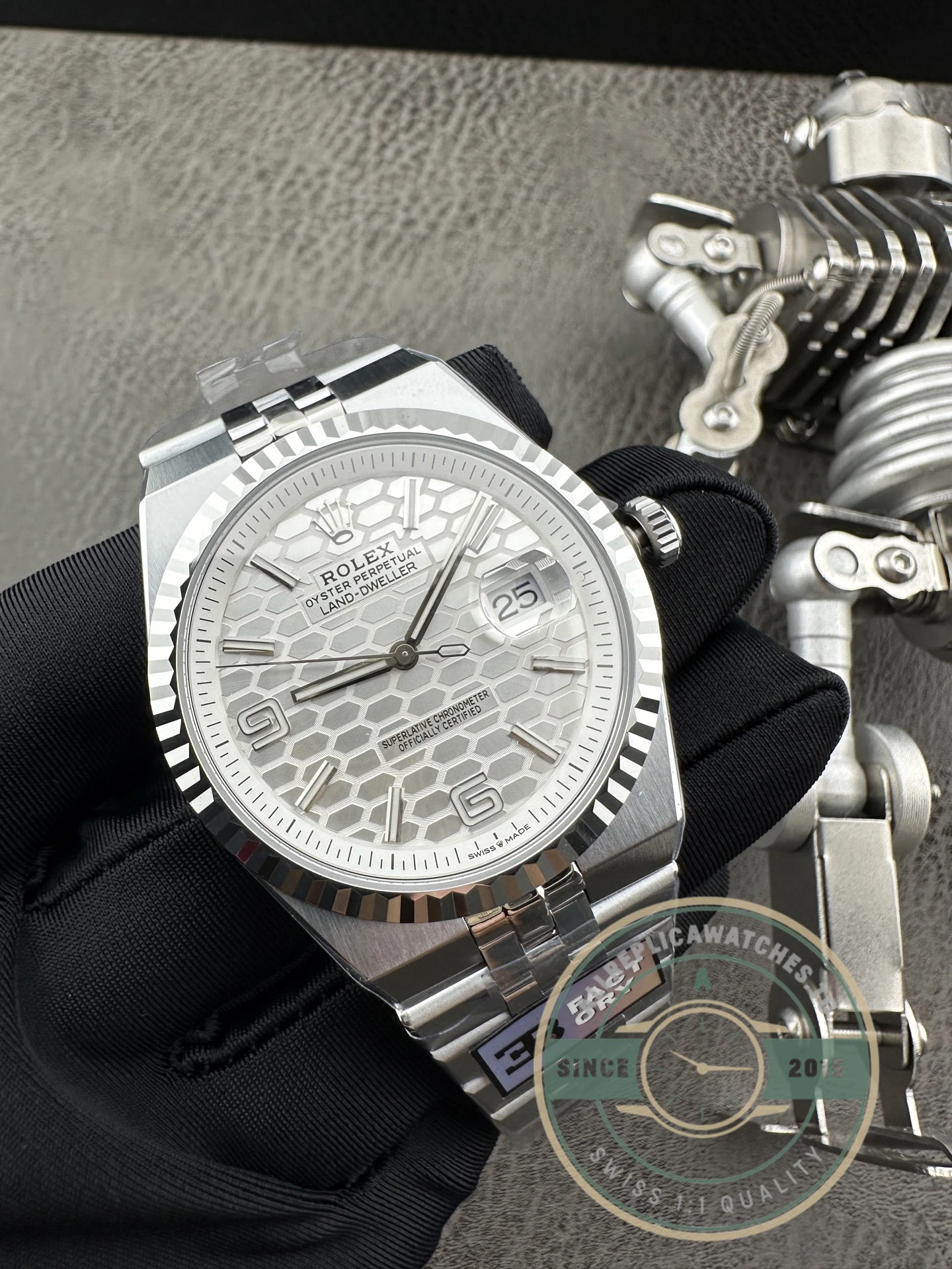 Replica Rolex Land-Dweller 40mm Silver Dial 127334 - Image 3