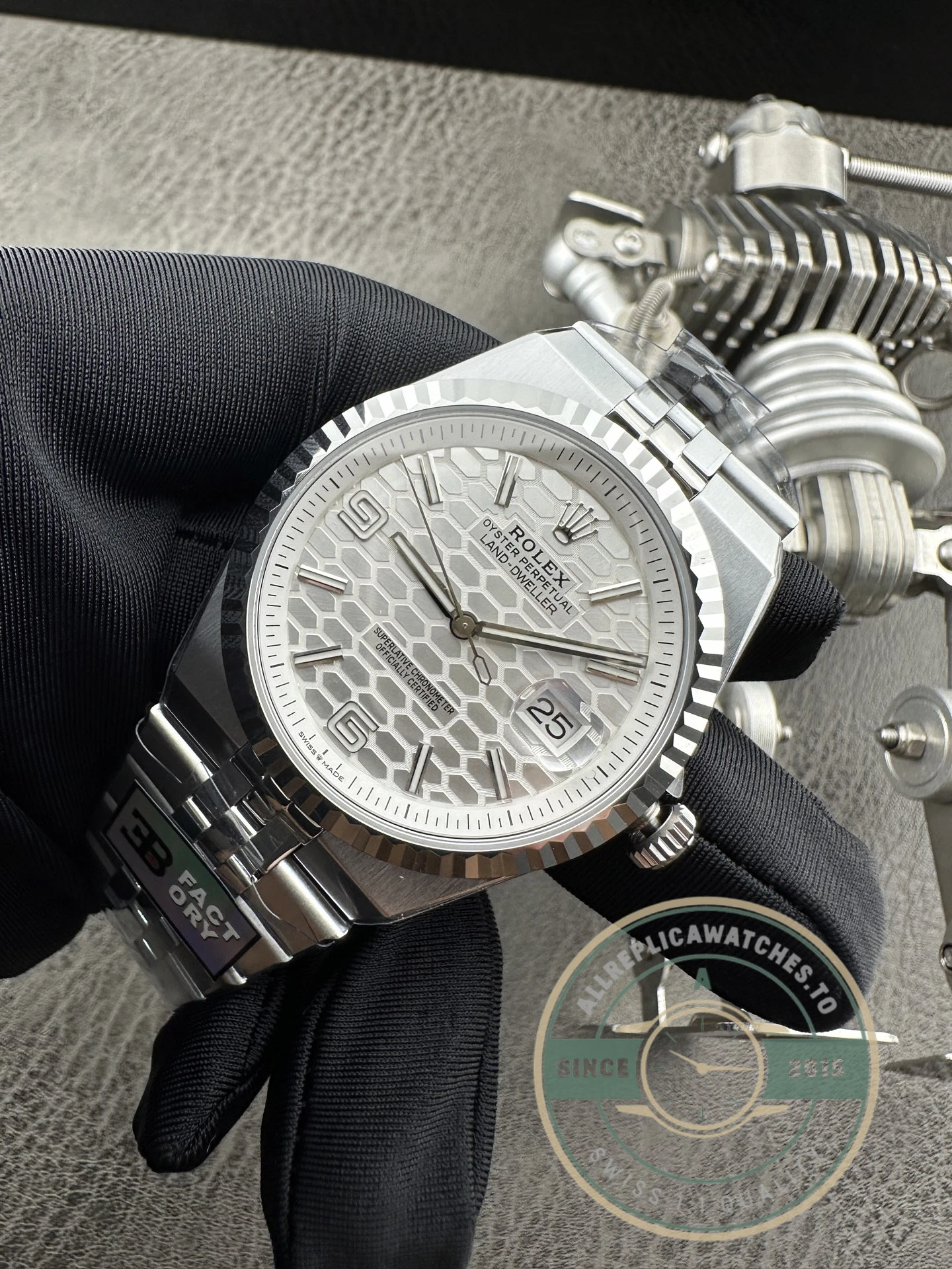 Replica Rolex Land-Dweller 40mm Silver Dial 127334 - Image 8