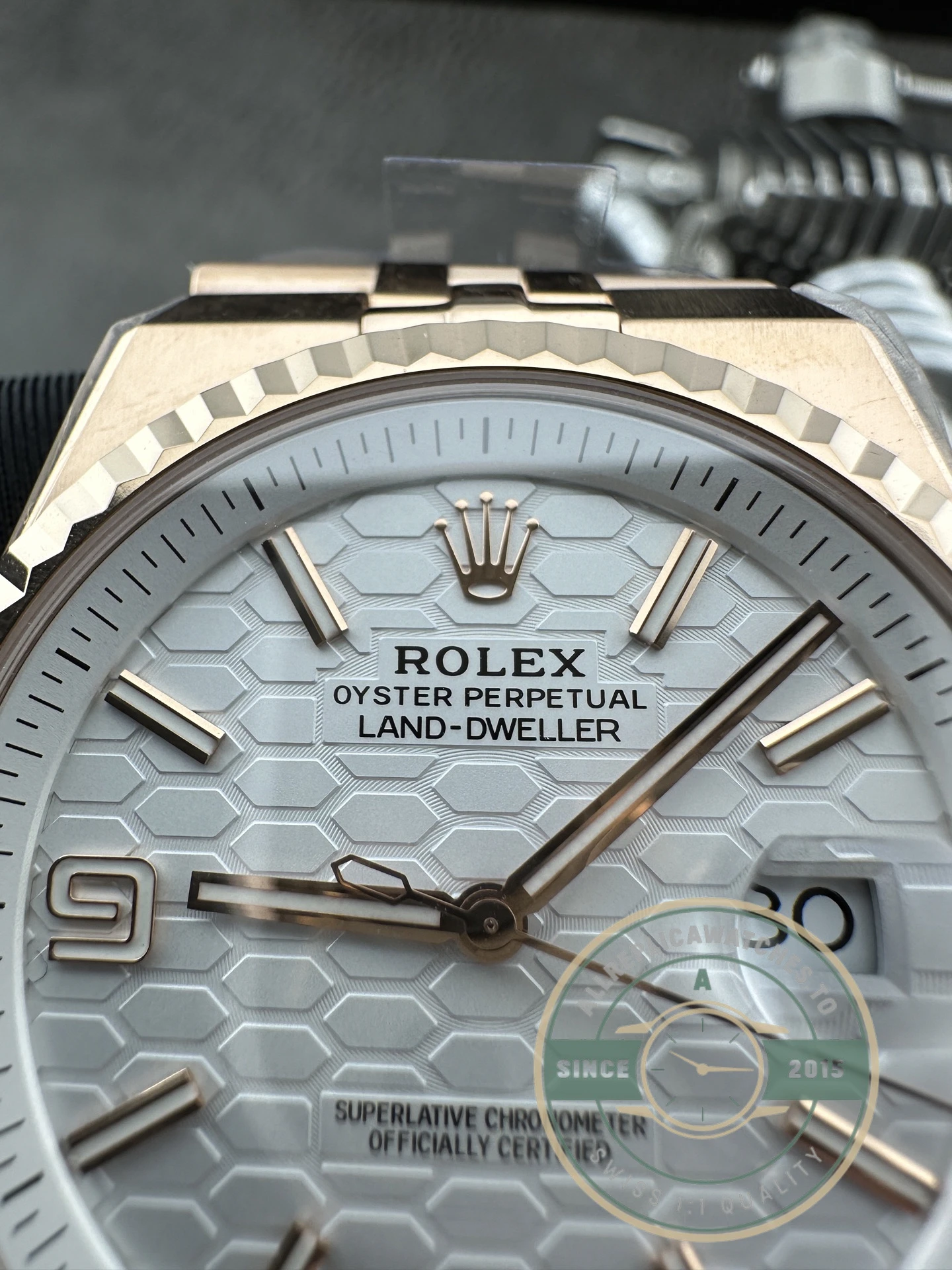 Replica Rolex Land-Dweller Rose Gold 40mm 127335 - Image 8