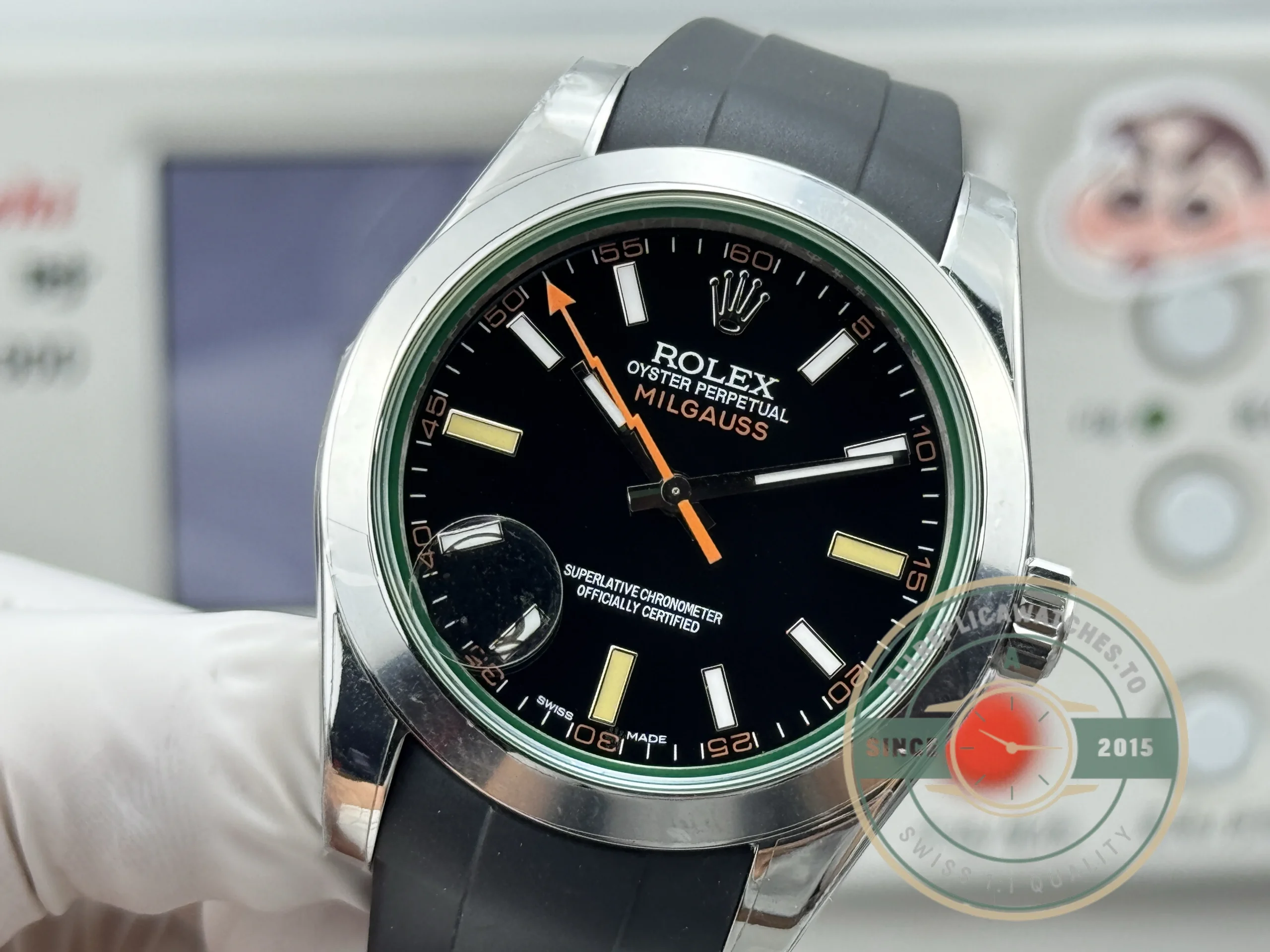 Replica Rolex MILGAUSS 40mm 116400GV - Image 8