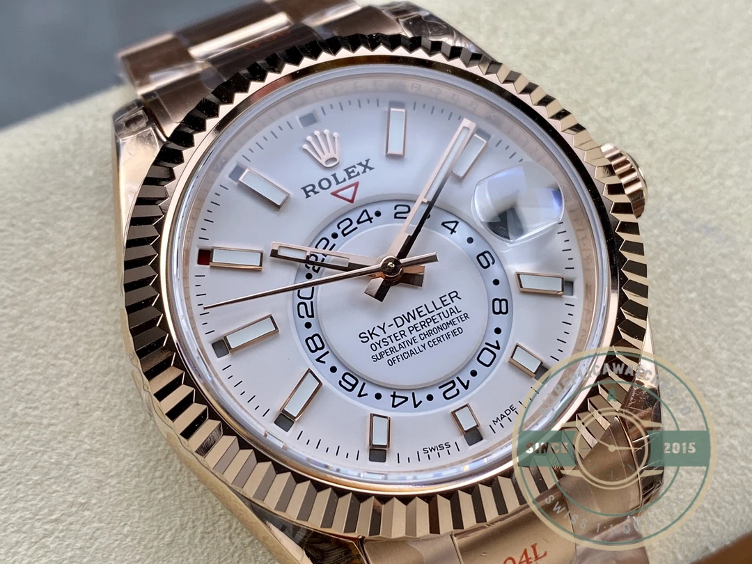 Replica Rolex Sky-Dweller 336935 Everose White Dial 42m - Image 6