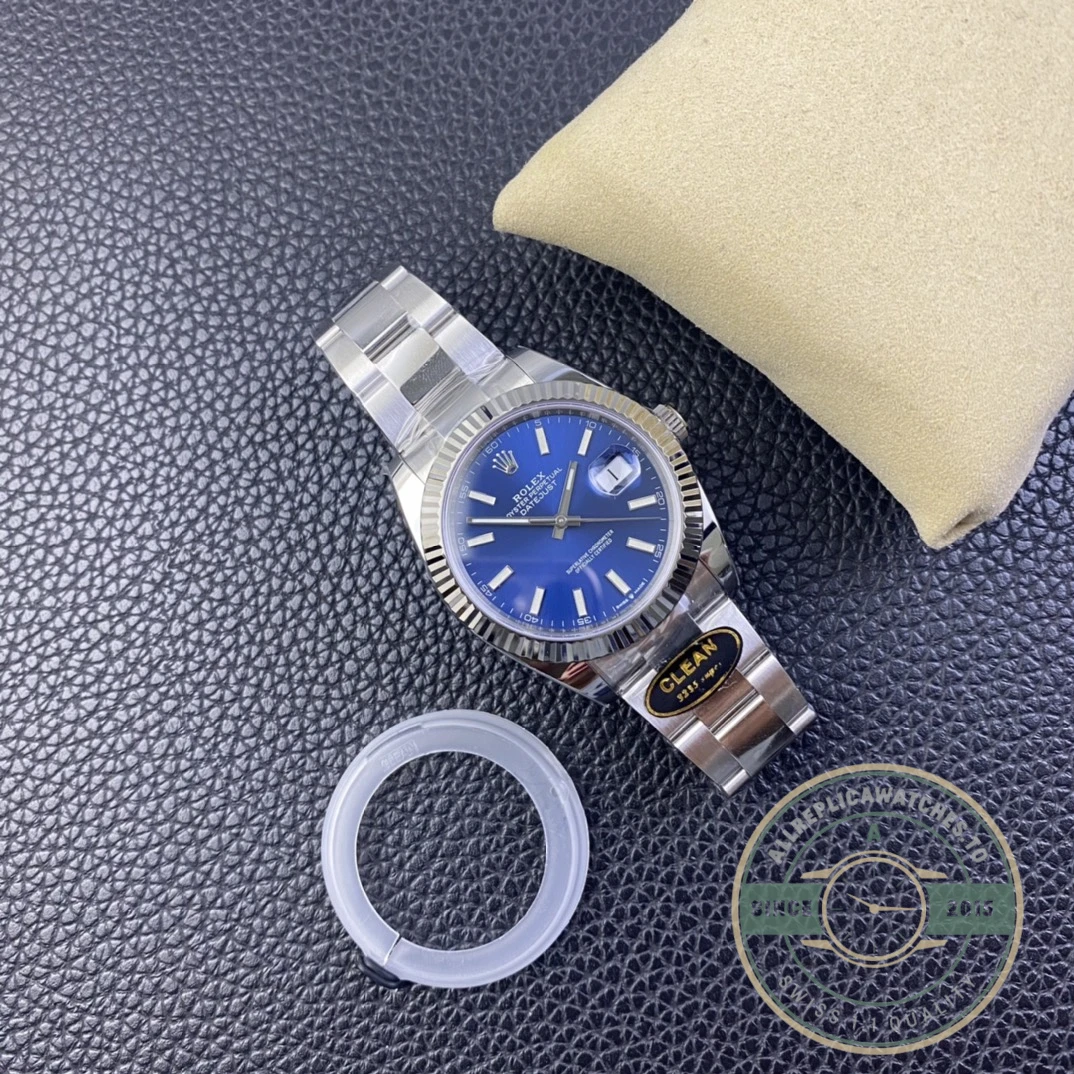 Super Clone Rolex Datejust 41mm 126334 Oyster Blue Dial - Image 4